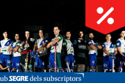 Els integrants del primer equip del Lleida Llista Blava, temporada 2017/18.