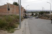 El primer tram de l’avinguda de Catalunya que dóna accés a Alcoletge i on s’actuarà.