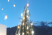 Encendido de las luces de Arties durante la Navidad pasada.