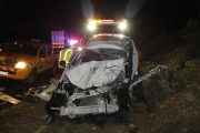 El accidente mortal la noche del lunes en la N-240 a su paso por Les Borges Blanques.