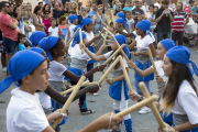 La versió infantil dels bastoners no va faltar a la cita festiva.