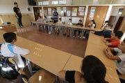 Alumnes de primer d’ESO al col·legi Magraners.