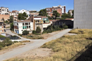 El camino habilitado para acceder al CAP de Cervera.