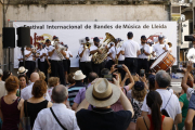 La banda de Cisternino, el viernes en La Granja d’Escarp.