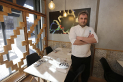 David Molina, ahir al seu restaurant Cràpula, es va mostrar molt il·lusionat amb el nou projecte.