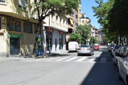 El atropello de ayer tuvo lugar en el paso de peatones de la calle Bisbe Iglesias Navarri de La Seu. 