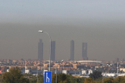 Contaminación visible en el cielo de Madrid