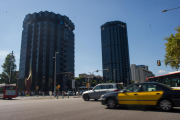 Imatge de les torres de CaixaBank a la Diagonal de Barcelona.