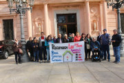 Imagen de archivo de una protesta por la falta de implementación de la Renta Garantizada. 