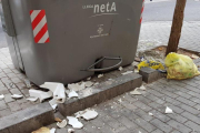 Una imatge massa habitual als carrers de Lleida.