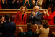 La nova presidenta del Congrés, Meritxell Batet, aplaudida després de ser escollida per diputats del PSOE