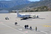 Un dels avions comercials que ha operat a la Seu.