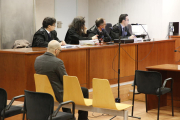 El acusado ayer durante la vista oral celebrada en la Audiencia Provincial de Lleida. 
