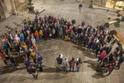 Un centenar de personas se concentraron ayer en Tàrrega contra la sentencia de Manresa