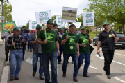 Imagen de archivo de una protesta de ganaderos del Pirineo por la proliferación de fauna salvaje.