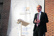 Enrique de las Morenas, durante su conferencia en el ciclo Diàlegs al Roser en el Parador el pasado jueves.