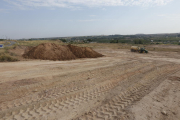 Los primeros trabajos para ampliar el vertedero comarcal de Les Garrigues en Les Borges Blanques.