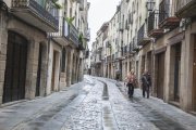 Vista de la calle Major de Cervera.