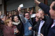 Imagen de archivo de la celebración en Bizkaia del sorteo del año pasado, que pasó de largo por las comarcas de Ponent. 