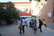 Imagen del primer día de clases en el colegio Camps Elisis de Cappont el pasado septiembre. 