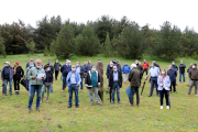 El acto de rechazo al proyecto de la Agència de Patrimoni Natural, ayer en el Port del Cantó.