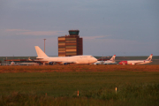 Aviones el pasado mes de abril en Alguaire.