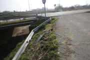 Vista del lugar del accidente mortal ocurrido ayer en el municipio de Vallfogona de Balaguer. 