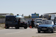 Un dels controls dels Mossos d’Esquadra ahir a l’Ll-11.