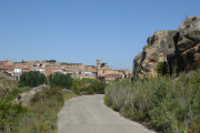 Vista general del Gogul, a les Garrigues, on van tenir lloc els fets ahir a la tarda.