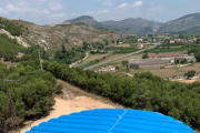 El dipòsit d’aigua on han començat les obres de la xarxa.