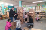 Un dels tallers de la Jornada d’Arquitectura a l’Escola del col·legi Camps Elisis.