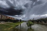 Una tormenta eléctrica descargó la noche del sábado en Ponent. 