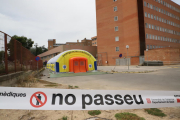 Imatge de l'hospital de campanya a l'Arnau de Vilanova de Lleida