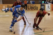 Marc Palazón, en un dels partits d’aquesta temporada amb el Lleida Llista.