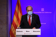 Quim Torra, a roda de premsa d'aquest dilluns