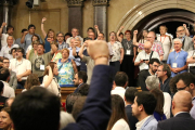 Imagen de archivo de la sesión del Parlament que aprobó en 2017 la anulación de los juicios franquistas. 