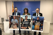 Presentación de la campaña para concienciar de la importancia del sector primario, ayer, en Lleida.