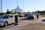 Imágenes de los controles en Lleida, Alfarràs, Els Alamús, Massalcoreig, Soses y Vilanova de la Barca