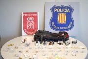 Imatge del botí recuperat pels Mossos.