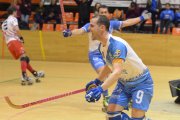 Andreu Tomàs celebra el gol amb què el Llista va sentenciar el partit del Vic diumenge passat.