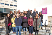 Imagen de archivo de los profesionales que forman parte de programa de Lleida. 