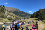 Excursionistas ayer en Montgarri, uno de los parajes más concurridos de la Val d’Aran.