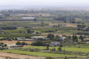 Vista aérea de parte de l’Horta de Lleida, cuyos usos regulará una ordenanza municipal.