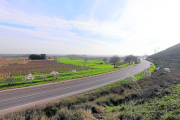 La zona on es planteja la macrocentral solar, en terrenys de Balaguer i de Térmens.