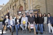 Representants dels onze museus van col·locar ahir a Cervera les seues propostes en un plafó.