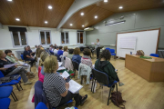 Una de las nuevas aulas de la Escola de Música de Guissona. 