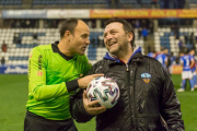 Mateu Lahoz, després del partit Lleida - Espanyol