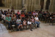 Entrega de diplomes de final de curs d’alumnes de català del CNL a la Seu Vella el juny del 2017.