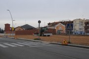 Las obras para construir el parking de la estación. 