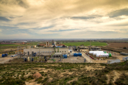 La planta de secado de purines de Alcarràs ha vuelto a funcionar tras cuatro años cerrada. 